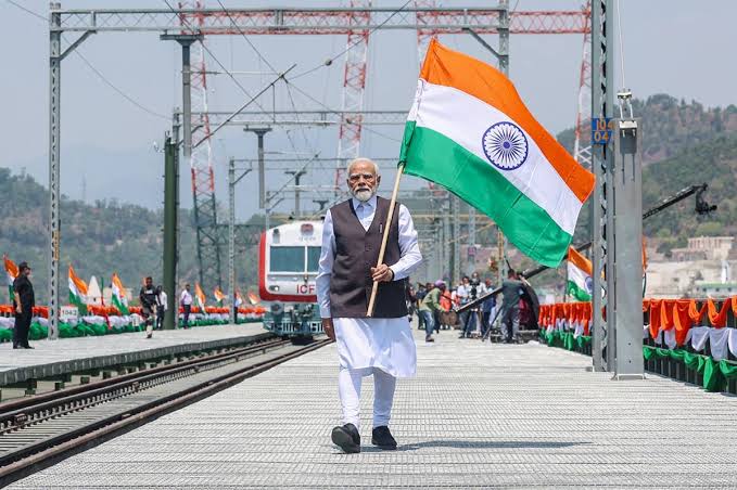 Modi opens strategic railway in contested 'crown jewel' Kashmir