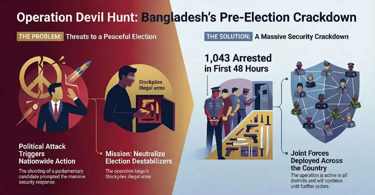 1,043 arrested in Operation Devil Hunt Phase-2