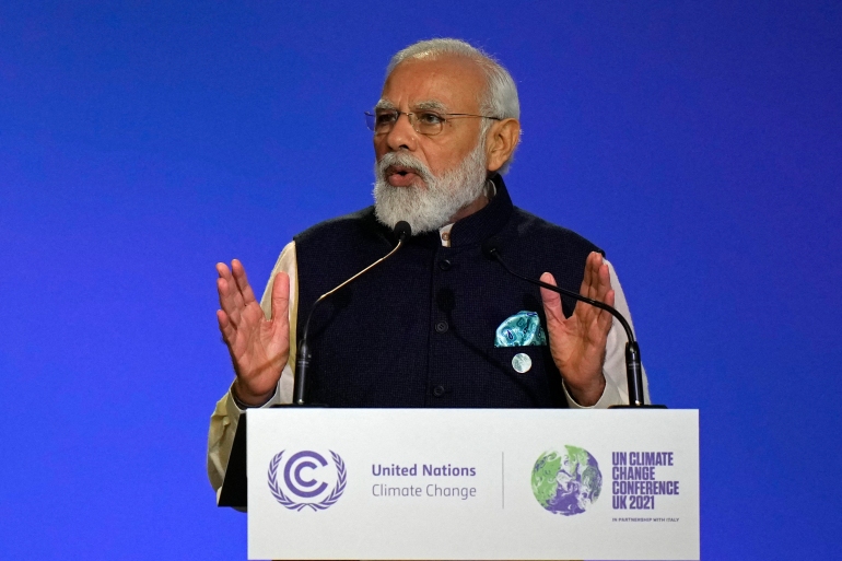 India targets net-zero carbon emissions by 2070: Modi