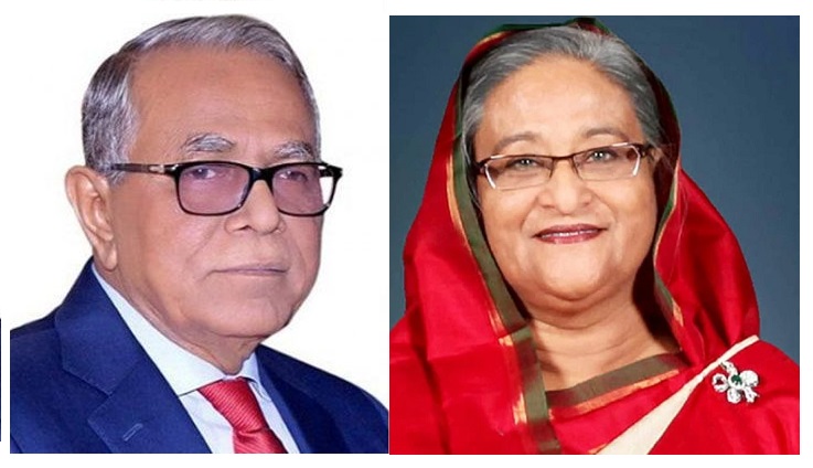 President, PM greet all involved with Padma Bridge project