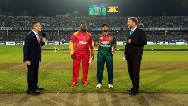 Bangladesh field first after losing toss against Zimbabwe