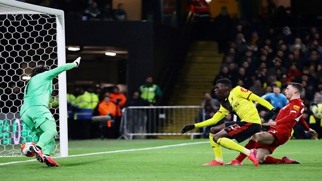 Liverpool's unbeaten run ends in shock 3-0 thrashing at Watford