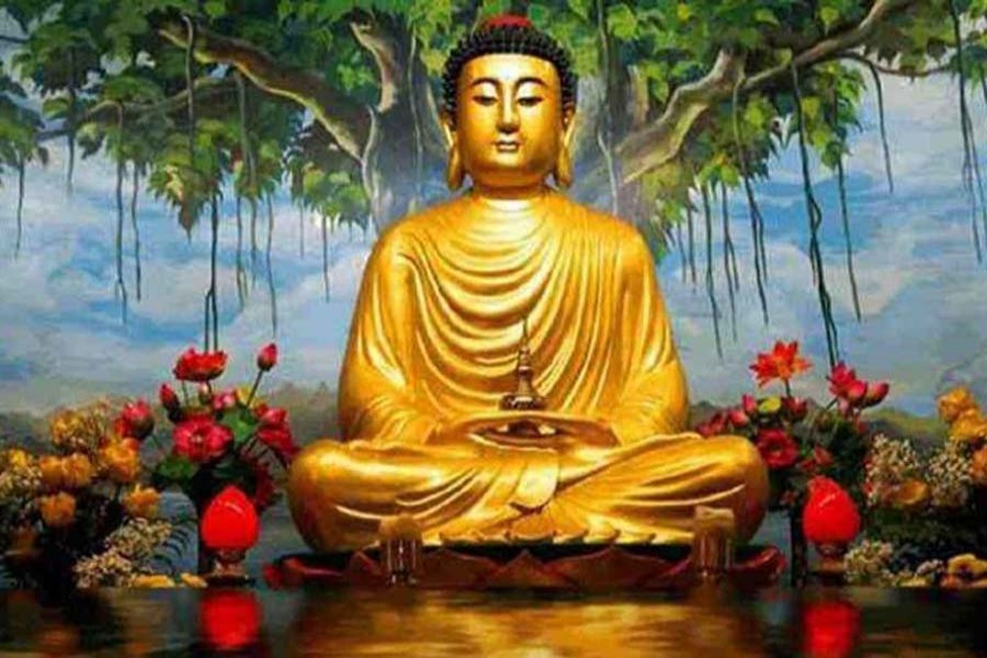 Buddha Purnima being celebrated at home