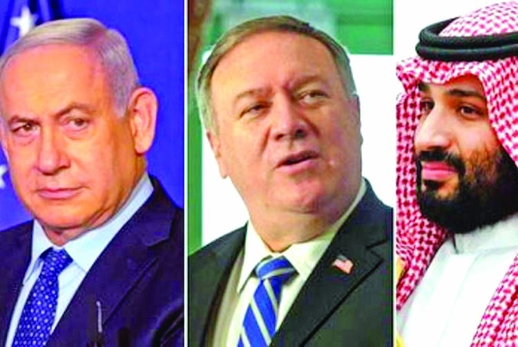 Israeli PM held secret talks in KSA with Pompeo, crown prince