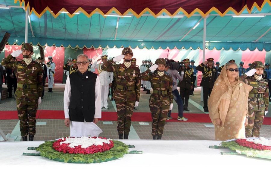 President, PM pay homage to Bangabandhu on his birth centenary