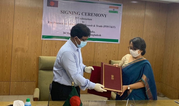 Dhaka, Delhi sign 2nd Addendum on Inland Water Transit and Trade Protocol