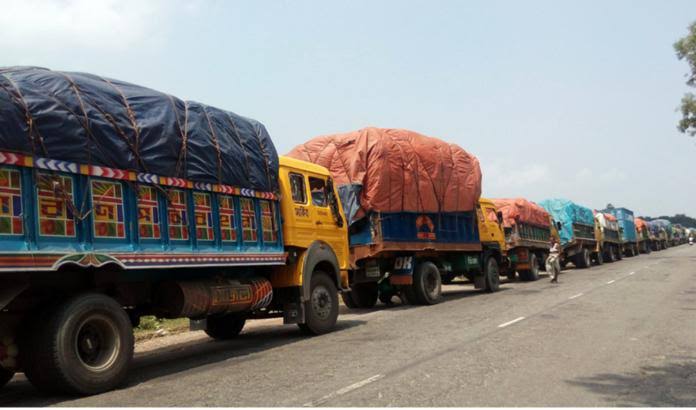 Businessmen anxious about supply chain disruption due to transport ban