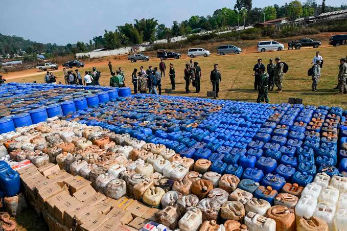 Myanmar police seized 200 million meth tablets