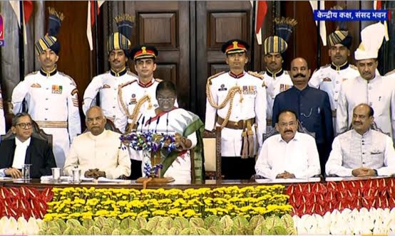 India’s first tribal president takes oath of office
