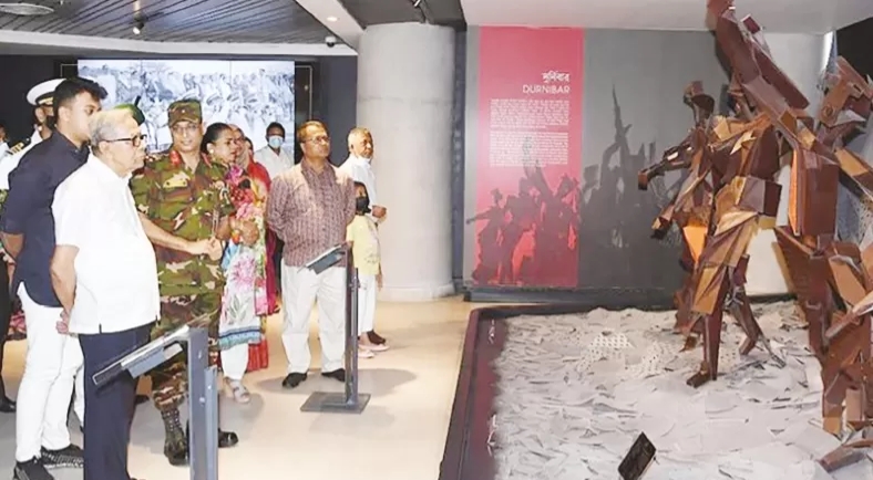 President visits Bangabandhu Military Museum