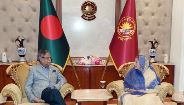 Raushan Ershad meets president, calls for timely election