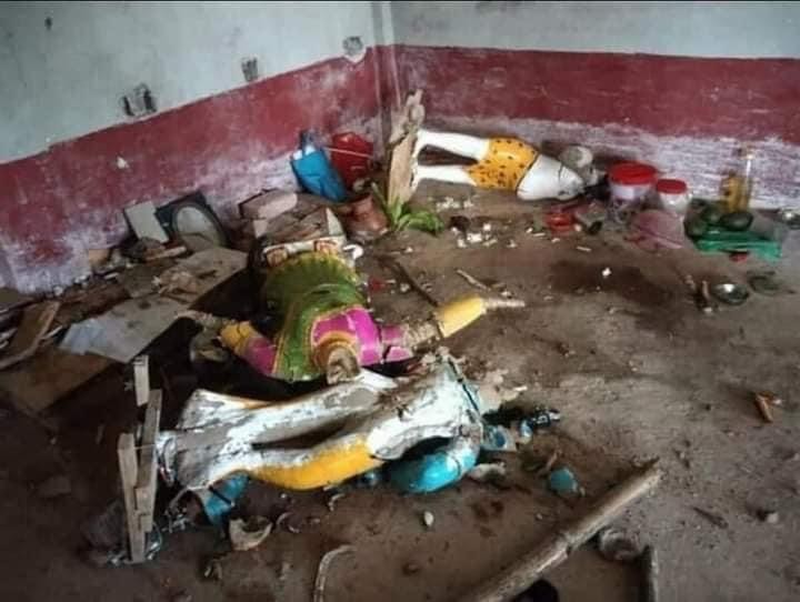 Hindu Temples, households vandalised in Khulna