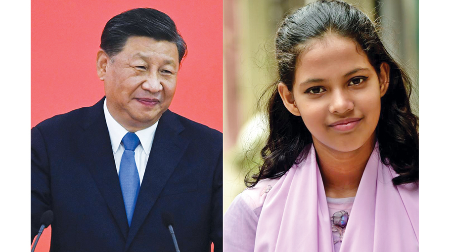 Chinese President Xi Jinping replies to letter from Bangladeshi child Alifa Chin