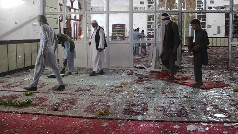 Blast at Afghan mosque kills 62 during prayers
