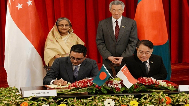 Bangladesh, Singapore sign two MoUs