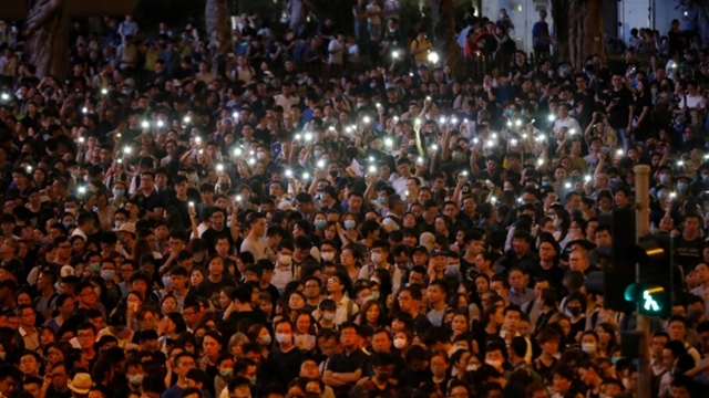 Civil servants join Hong Kong protests as Beijing accuses US