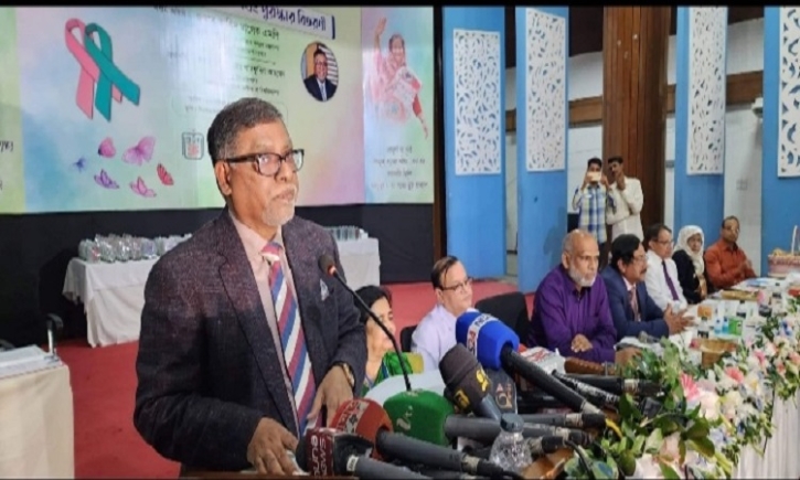 Cancer kills one lakh people per year in Bangladesh: Health Minister