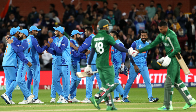 India win rain-hit thriller against Bangladesh