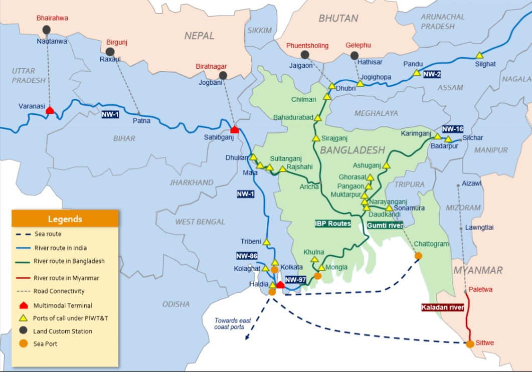 India, Japan develop waterways with BD and Myanmar