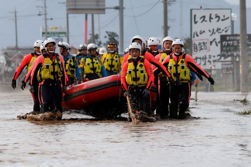 Clean-up, rescue efforts in Japan as typhoon toll nears 70