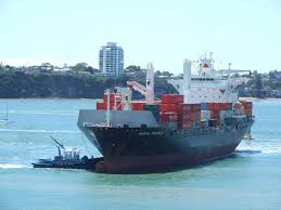 Container vessel remains stuck in S'pore mid-sea