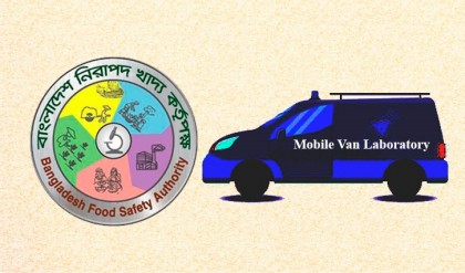 Mobile van-laboratory to patrol for ensuring food safety