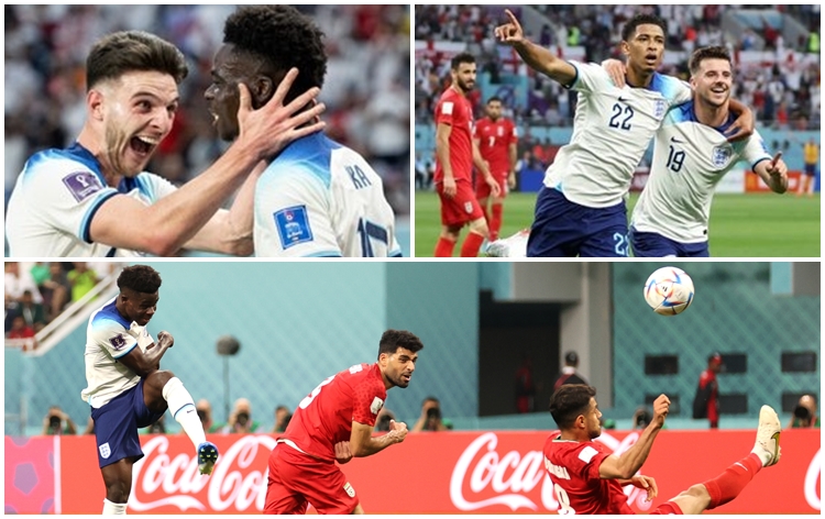 England thrash Iran 6-2 to open World Cup campaign