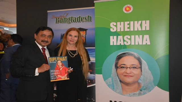 Netherlands-based Diplomat Magazine runs cover story featuring Hasina