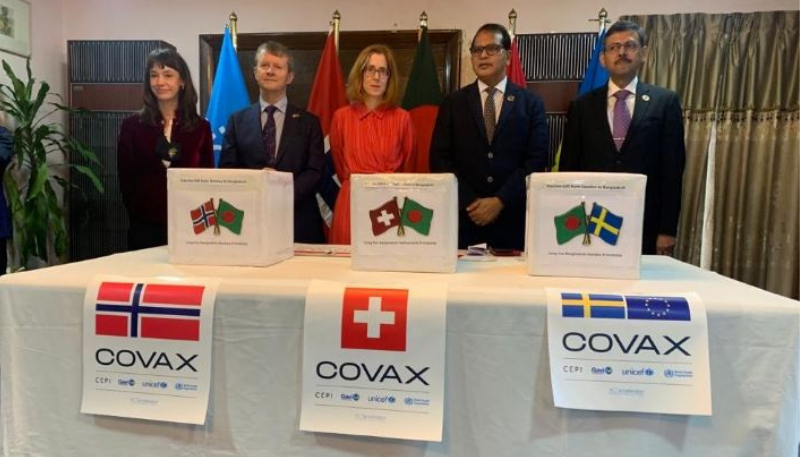 Norway, Sweden, Switzerland donate 1.2m AZ jabs to Bangladesh