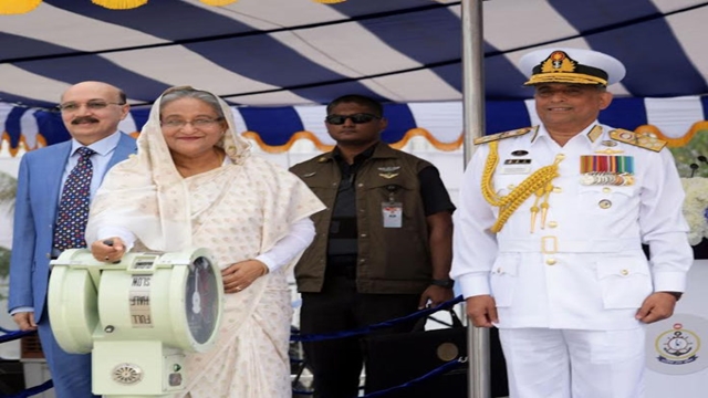 PM commissions naval base ‘BNS Sheikh Mujib’