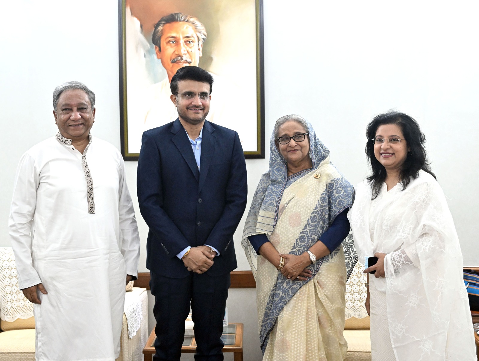 Sourav Ganguly meets PM Hasina