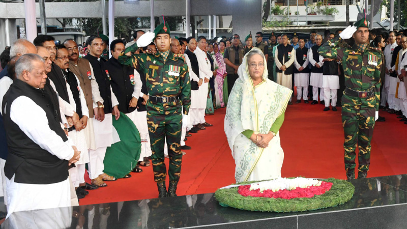 PM pays homage to Bangabandhu on his birthday