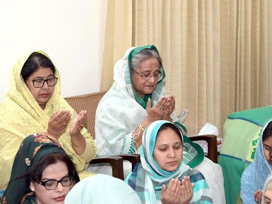 PM attends milad for her grandfather