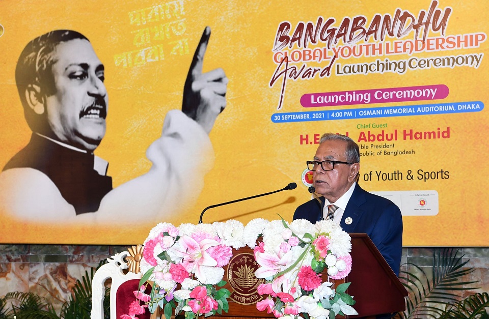 President Hamid urges world’s youth to follow Bangabandu’s ideals