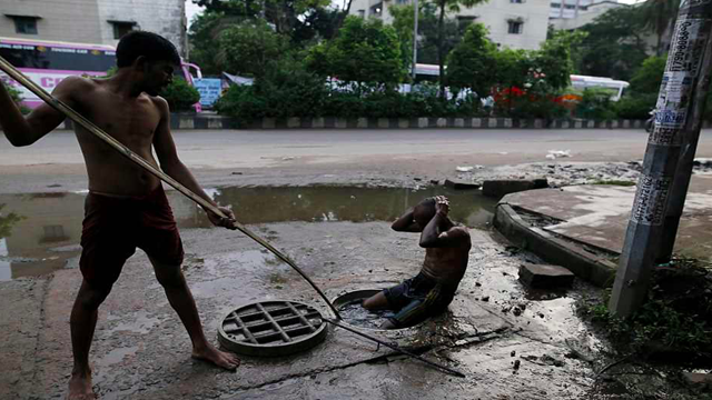 Dhaka city exists with no effective sewerage system