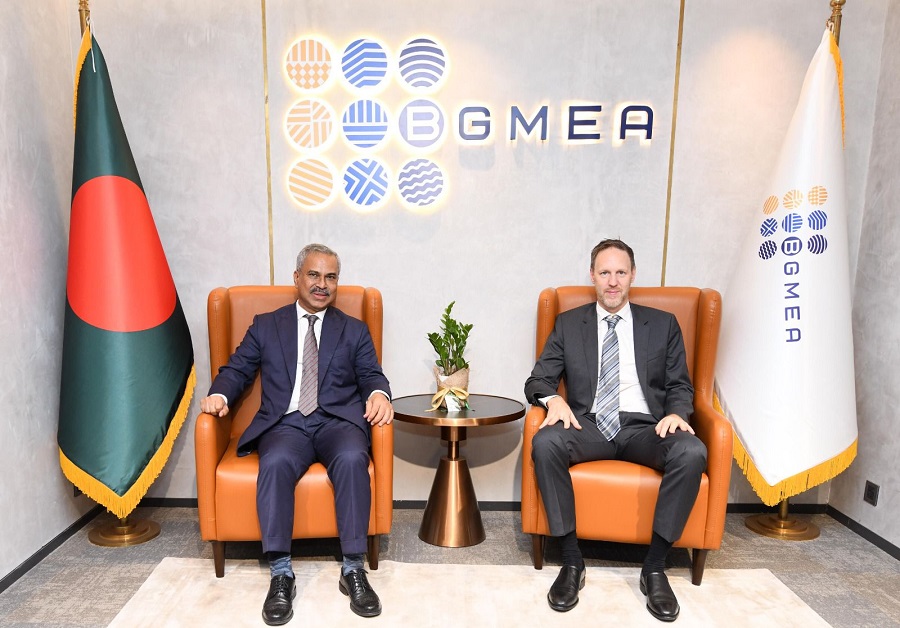 UNDP resident representative meets BGMEA president to discuss collaboration