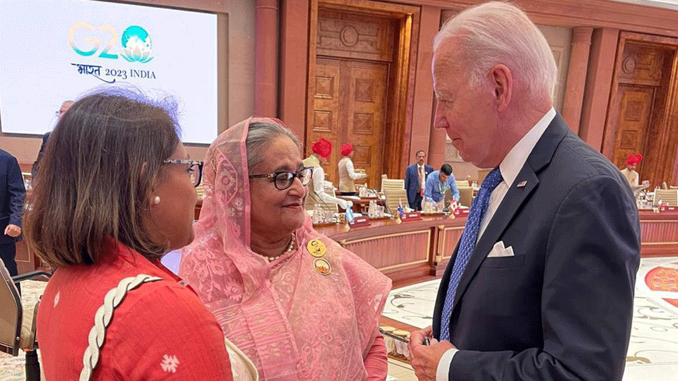 PM Hasina and Biden discuss importance of fair elections in Bangladesh