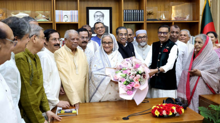 PM Hasina exchanges Eid greetings with AL leaders