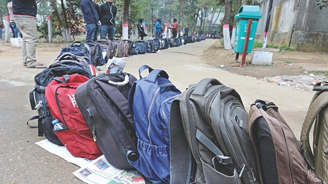 Academic books on shelves, BCS guides on tables