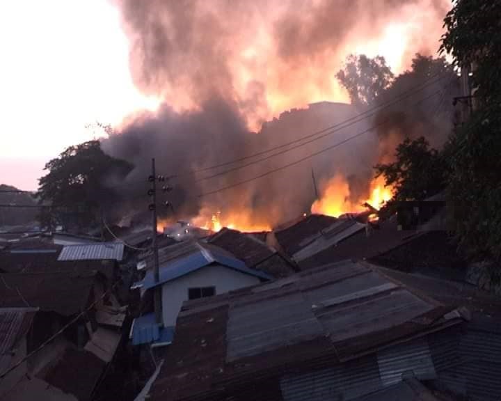 Over 100 shops gutted in Chattogram market fire