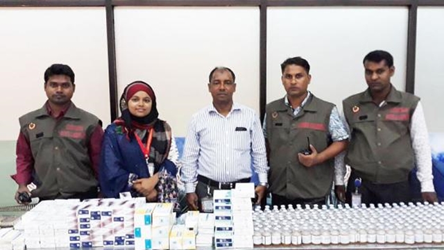 Seized huge amount of drugs at Shahjalal Airport