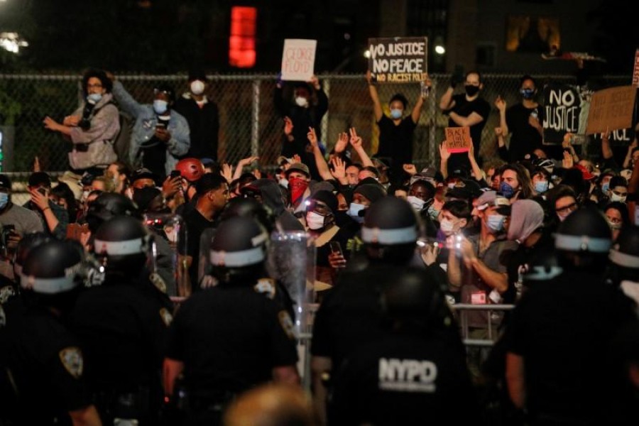 Protesters clash with police in New York City in latest demonstrations