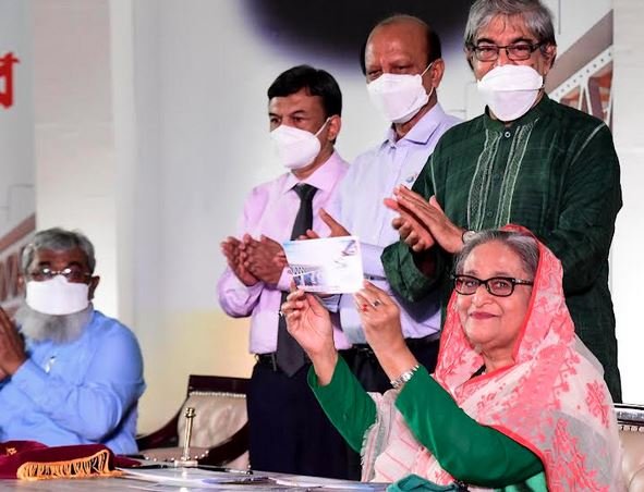 PM releases postage stamps to mark Padma Bridge opening