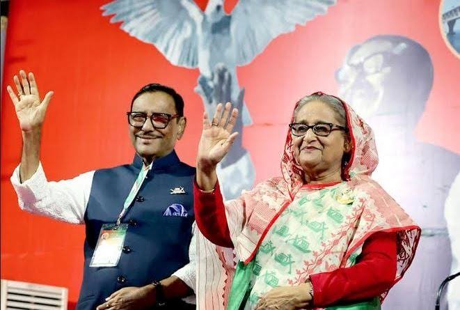 Sheikh Hasina re-elected President, Obaidul Quader GS of Awami League