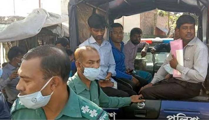 Mobile court detains 50 for not wearing masks in Khulna