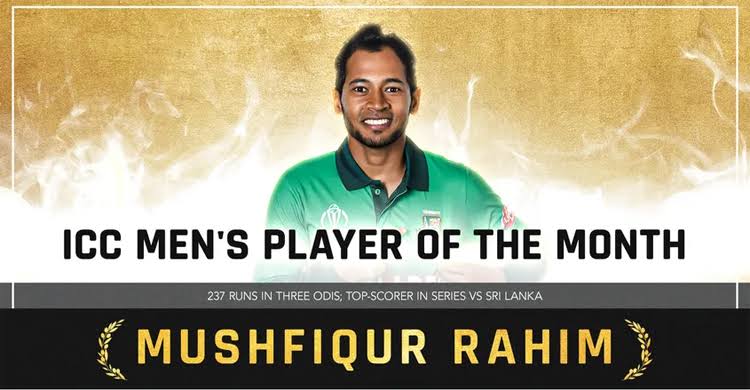 Mushfiqur Rahim voted ICC Players of the Month for May 2021
