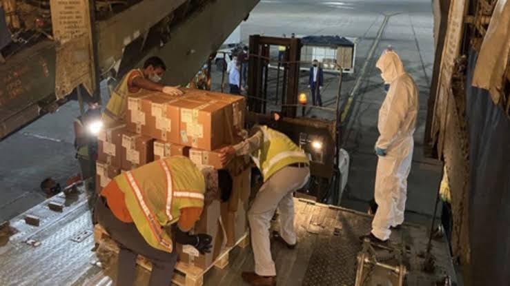 Russia sends 22 tonnes of Covid relief material to help India