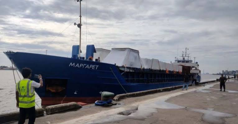 Another vessel carrying cargo for Rooppur docks at Mongla port