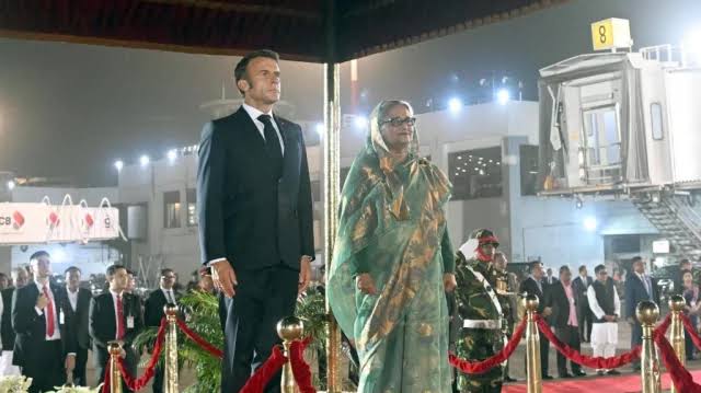 Bangladesh rolls out red carpet to welcome President Macron