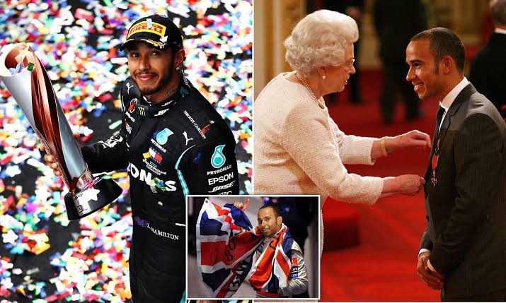 F1 world champion Lewis Hamilton knighted